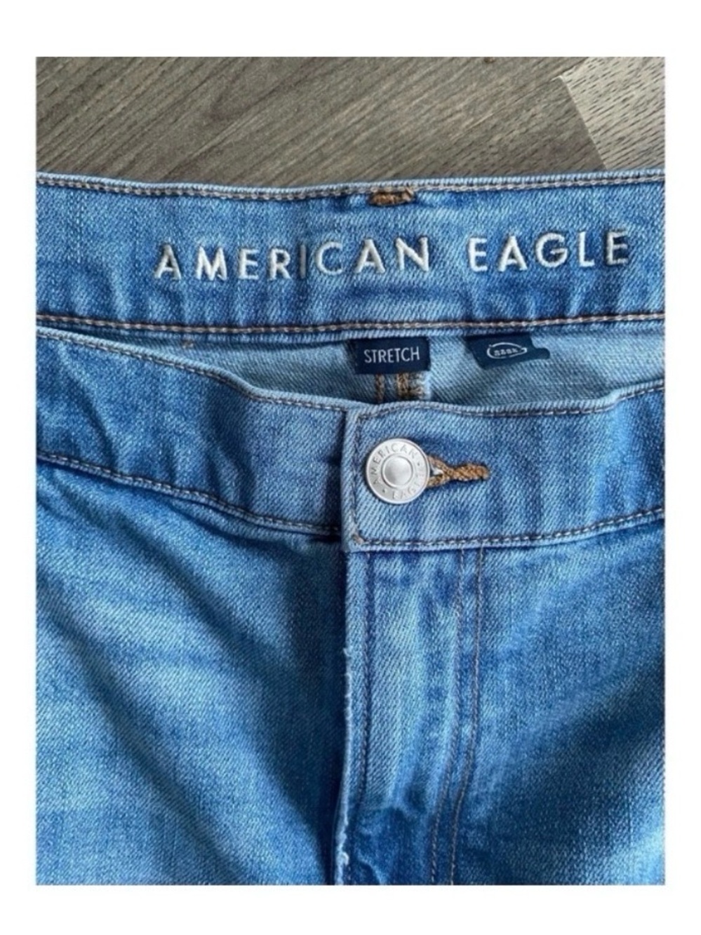 AMERICAN EAGLE STOVEPIPE CROP RELAXED JEANS - Picture 5 of 9